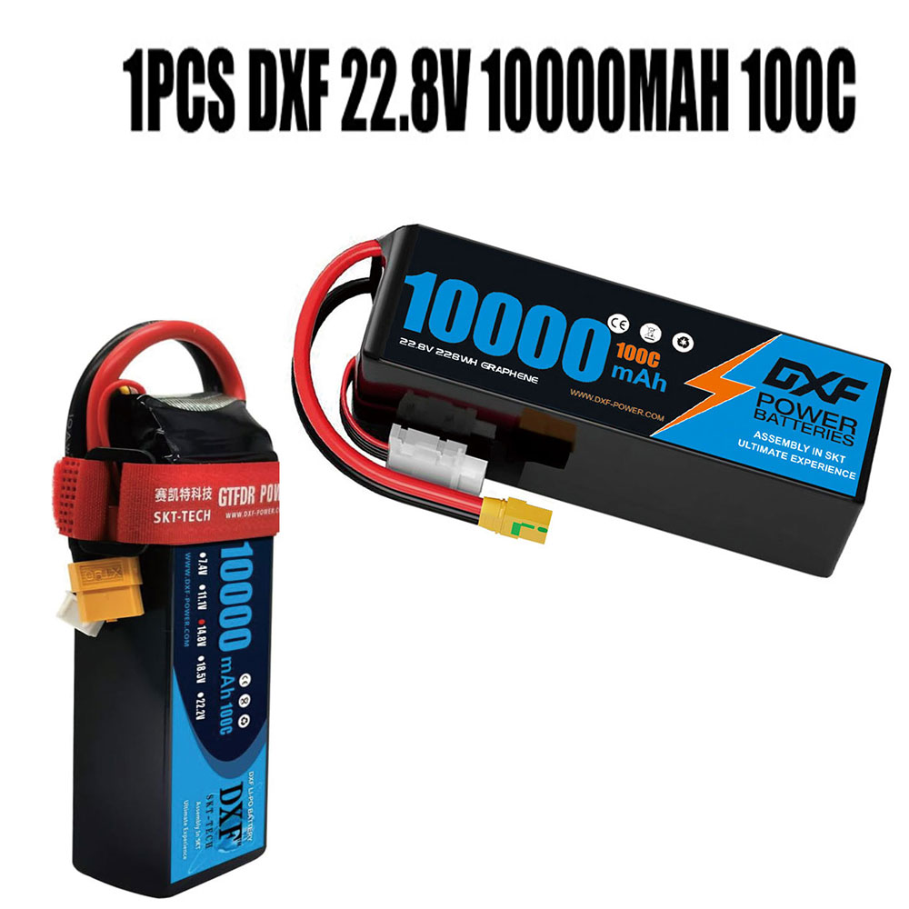 6S Lipo Battery 22.2V 5000Mah - DXF 6S Lipo Pil 10000mAh 22.2V
