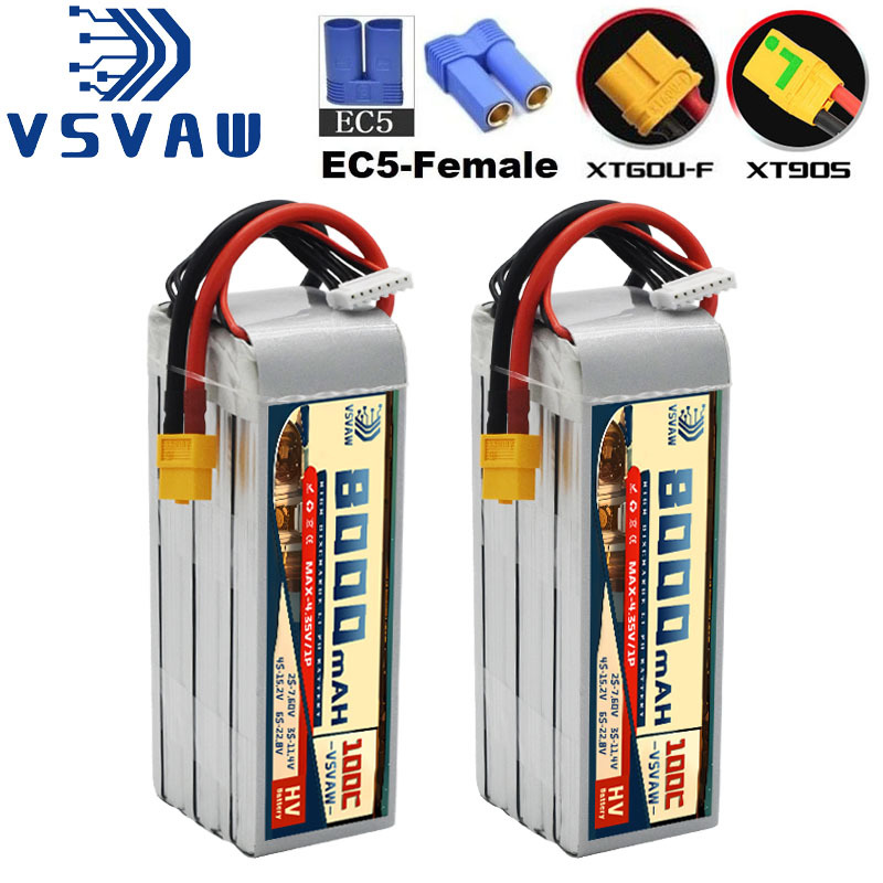 6S Lipo Battery 22.2V 5000Mah - 2026 Yeni 6S 22.8V 8000mAh 100C