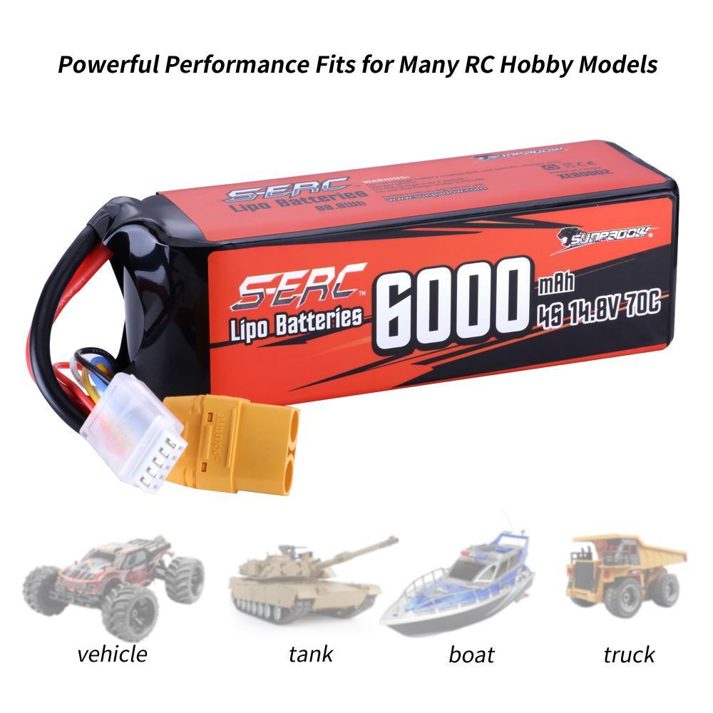SUNPADOW 4S Lipo pil için 14.8 - 4S Lipo Battery 14.8V 6000Mah incelemesi ve fiyatı