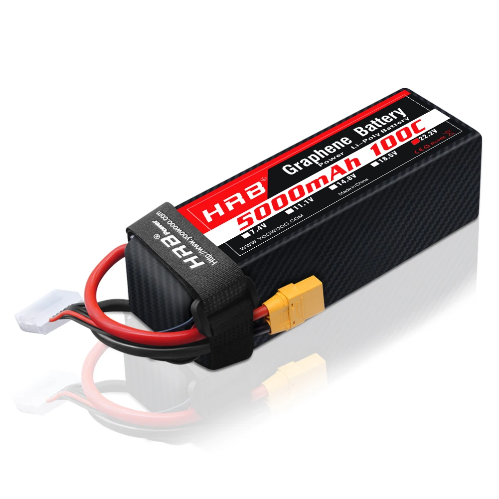 1 adet HRB 22.2V Grafen Pil 6S - 6S Lipo Battery 22.2V 5000Mah incelemesi ve fiyatı